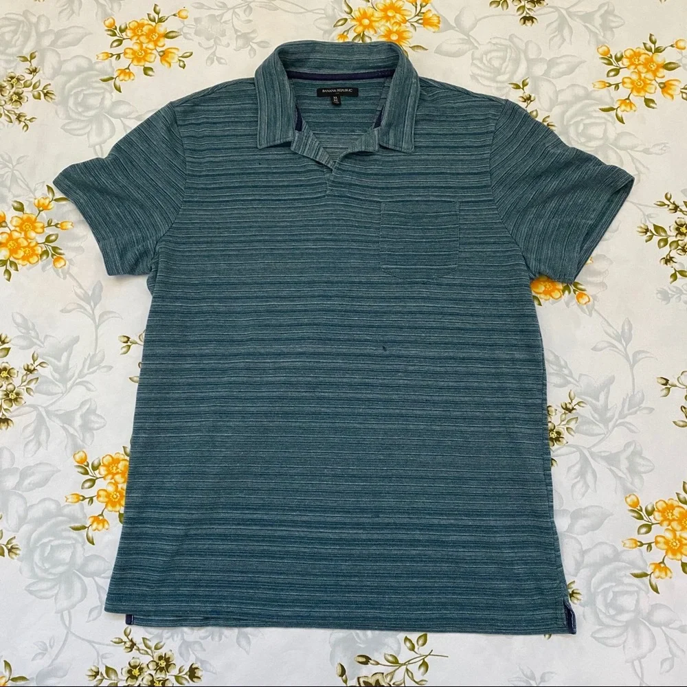 Banana Republic Size XL Blue Polo